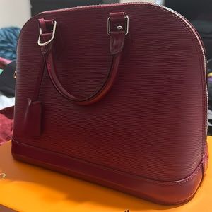 Alma  PM epi leather two way straps